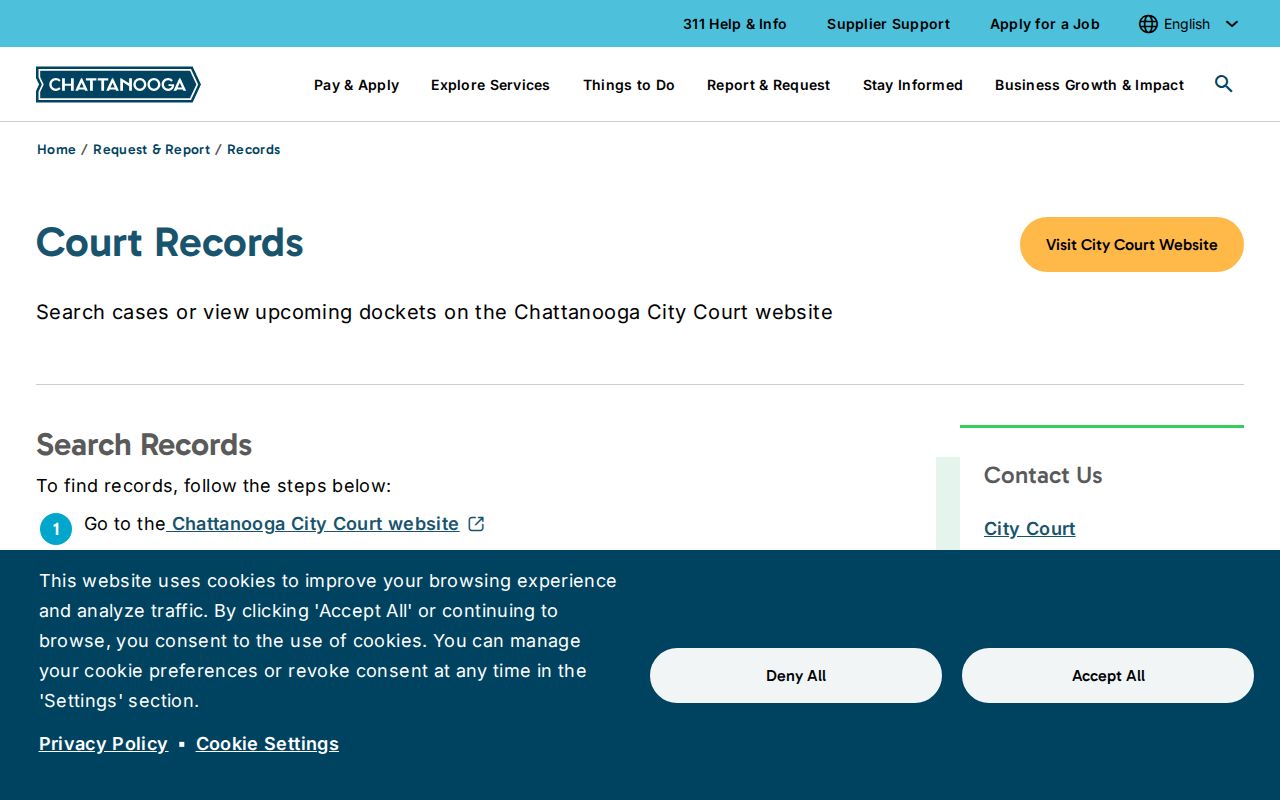 Hamilton County people search Chattanooga court name fields